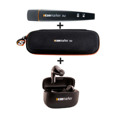 Sada Scanmarker Air & pouzdro & sluchátka.